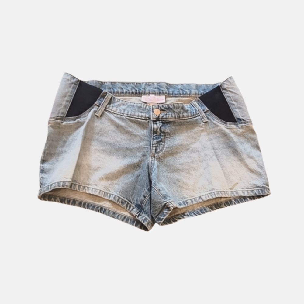 NWT Isabel Materinity Under Belly Jean Midi Shorts | Size 8